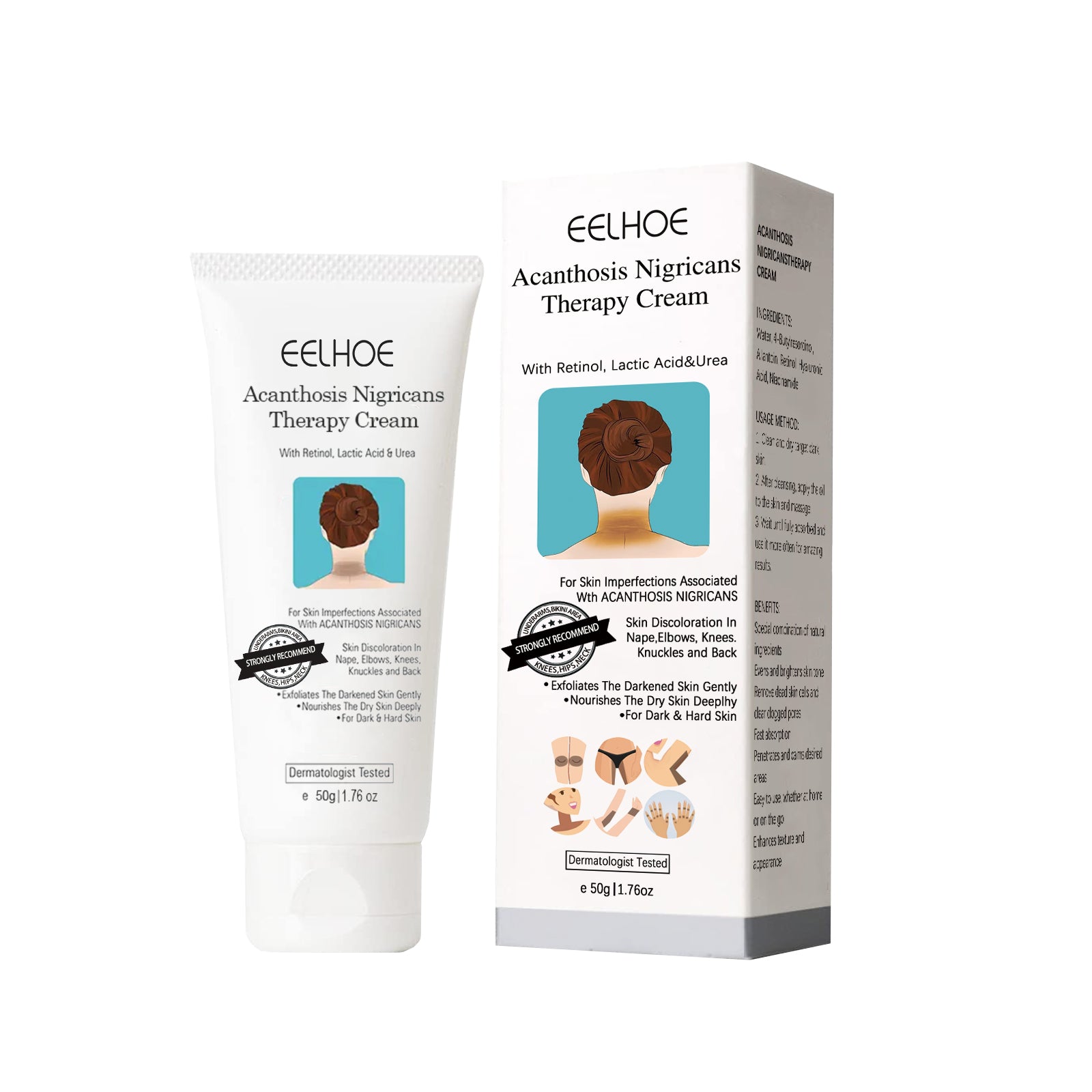Black Acanthoderm Repair Cream for Brightening, Whitening, Moisturizing, and Skin Repair ,50g