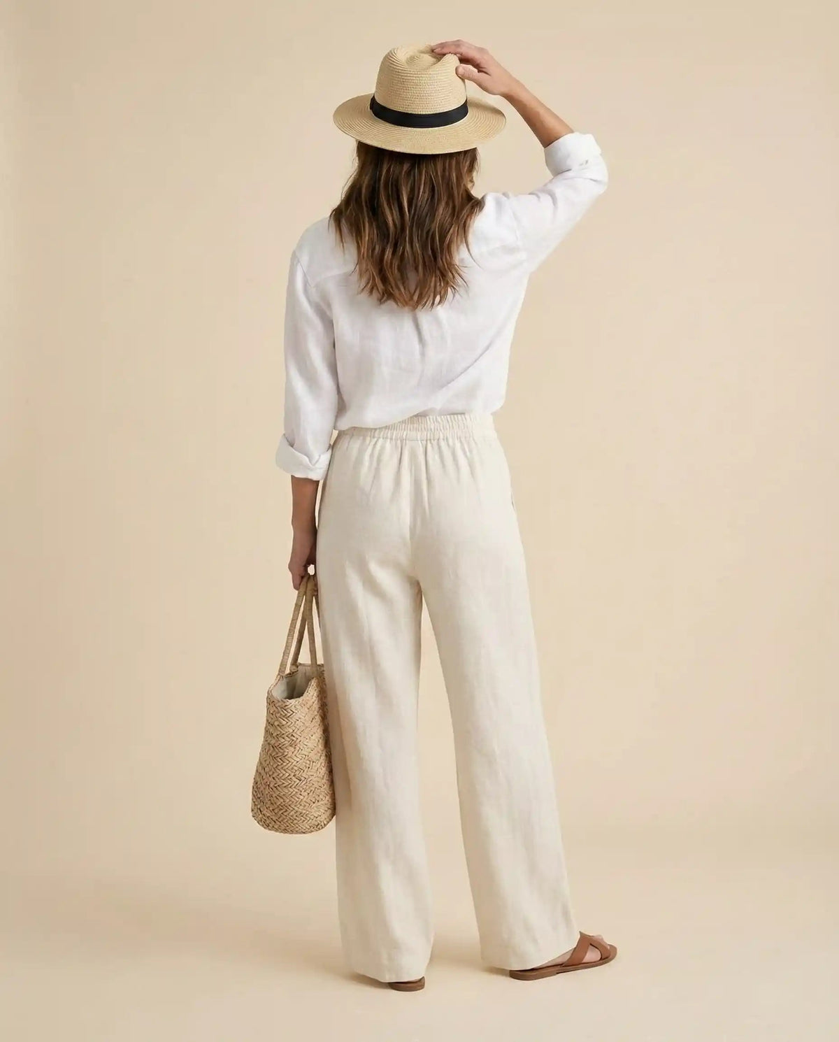Jones New York linen off White Pants