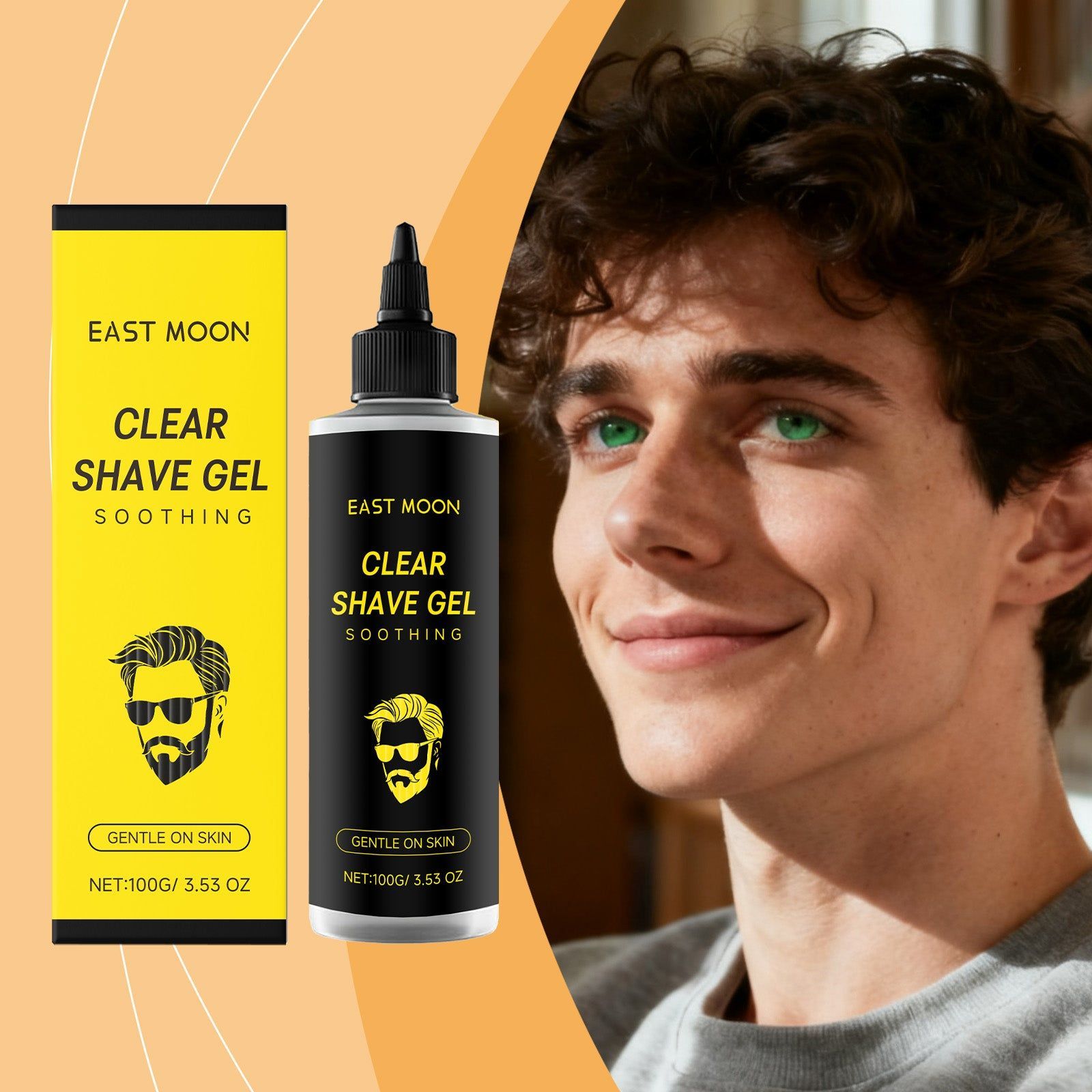 Beard Care Gel, Precision Shaving, Smooth Lines, Skin Friendly, Men’s Grooming ,100ml