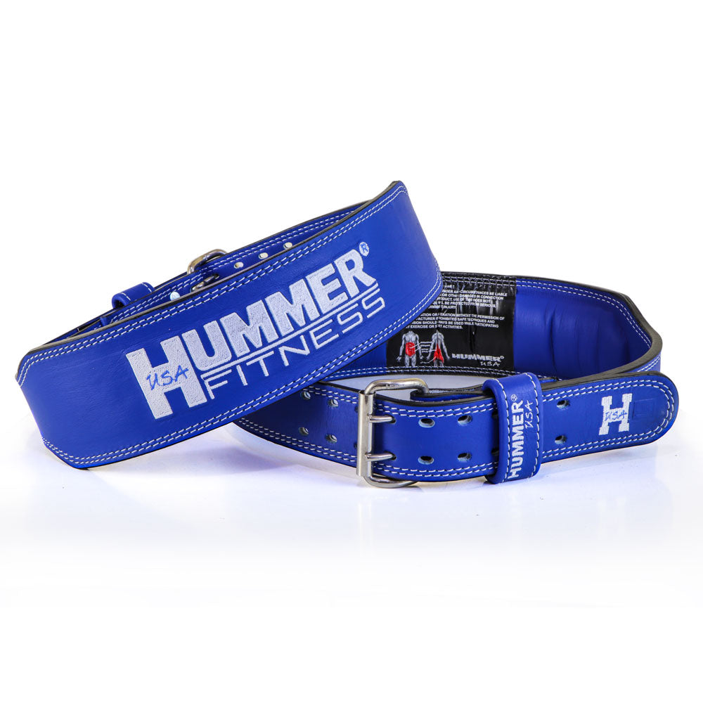 HMR USA Fitness 1993-01 Leather Belt Blue/Wht (S)