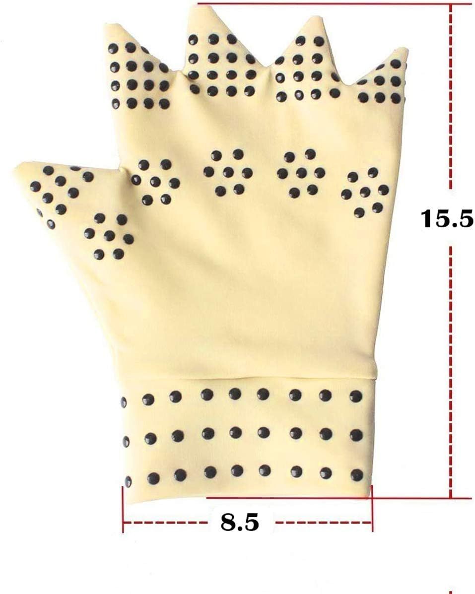 Fingerless Arthritis Compression Gloves Magnetic Therapy Gloves For Pain Relief