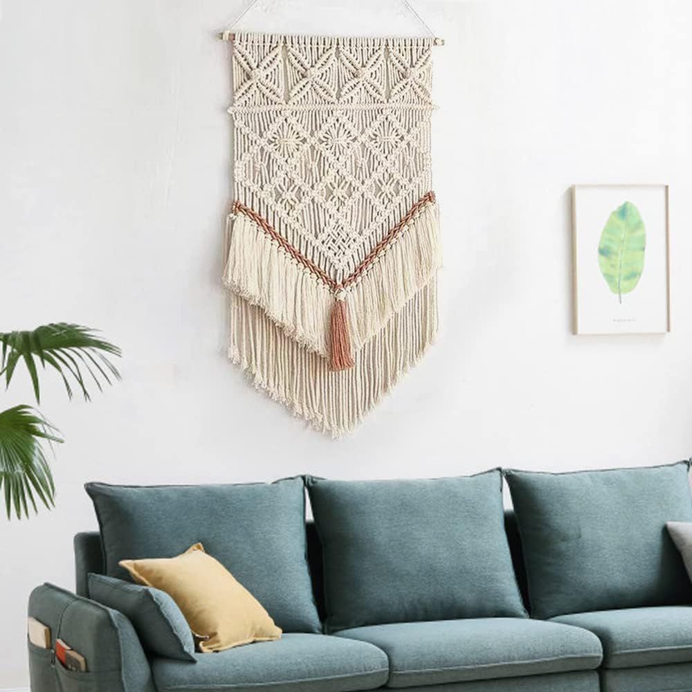 Hanging Macrame Tapestry Dream Catchers Hand Woven Tapestries Boho Wall Art Decor