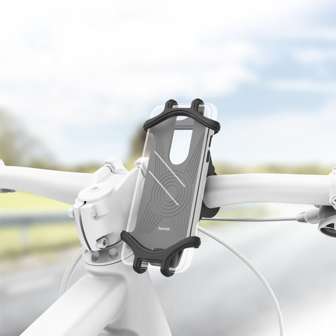 HAMA 183250 Universal Smartphone Bike Holder for Devices 6-8 cm Wide and 13-15 cm High