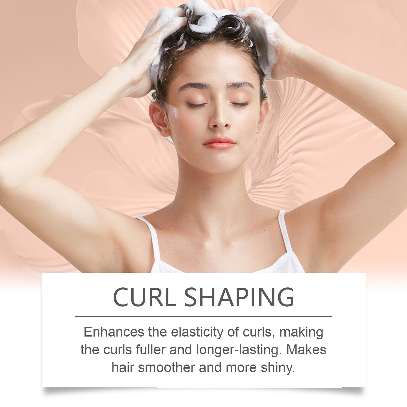 Coconut Moisturizing Shampoo Set for Curly Hair, Volumizing, Deep Nourishment ,1set