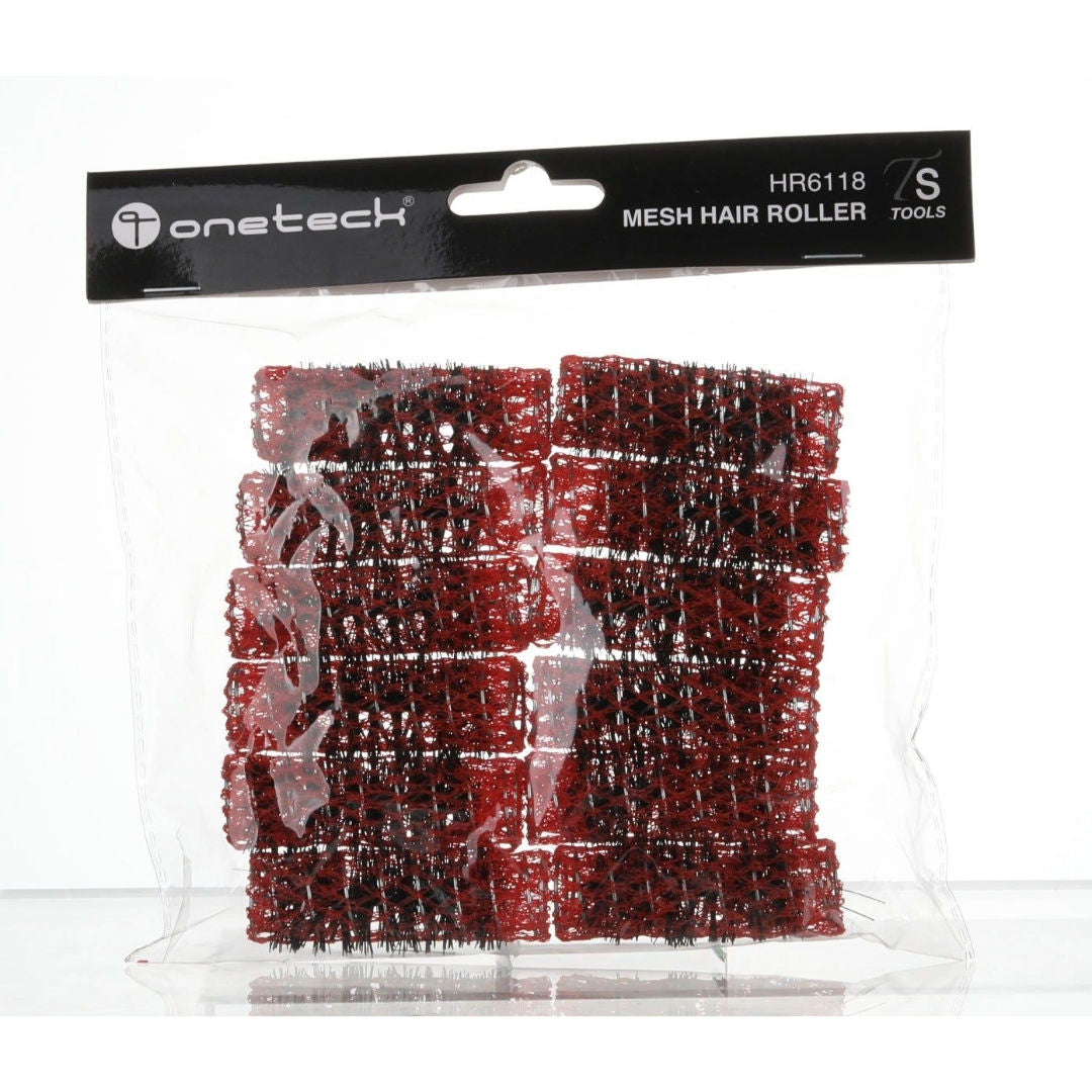 onetech Mesh Hair Rollers, 12 Pieces