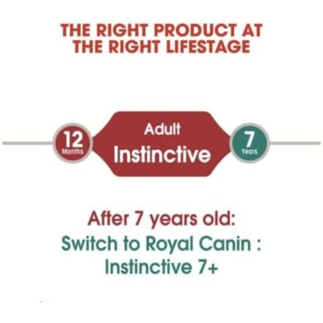 Royal Canin Feline Health Nutrition Instinctive Wet Cat Food, For Adult Cat, 12x85g Pouches