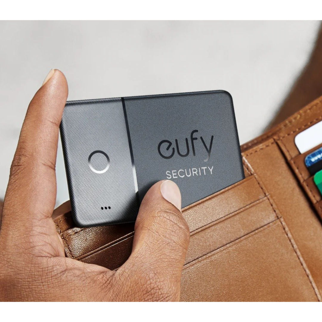 Eufy Security SmartTrack Card by Anker, Apple Find My Compatible, Ultra-Thin Item Finder, Black