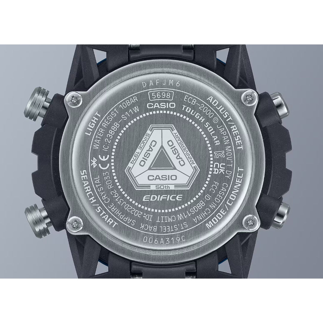 Casio Edifice 50th Anniversary Bluetooth Solar Watch, ECB-2000SS-2A