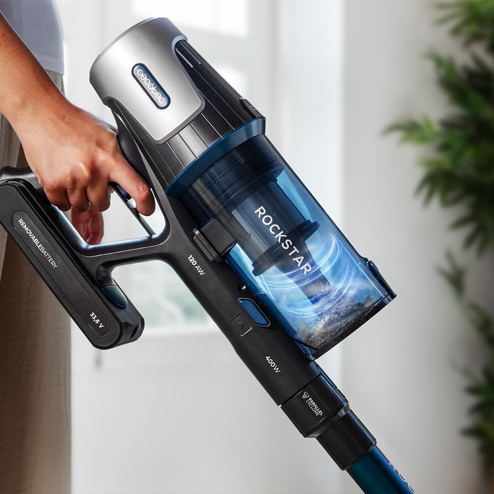 Cecotec 114475 Conga Rockstar RS50 Upright Vacuum Cleaner, Blue/Black