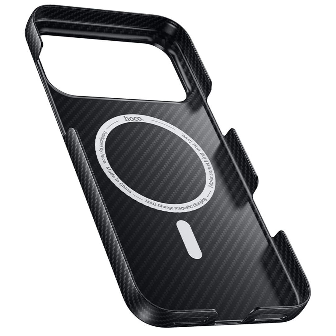 Hoco Phantom Magnetic Protective Case for iPhone 18 Pro, iPhone 17 Pro, Kevlar Texture, Ultra-Light & Ultra-Thin