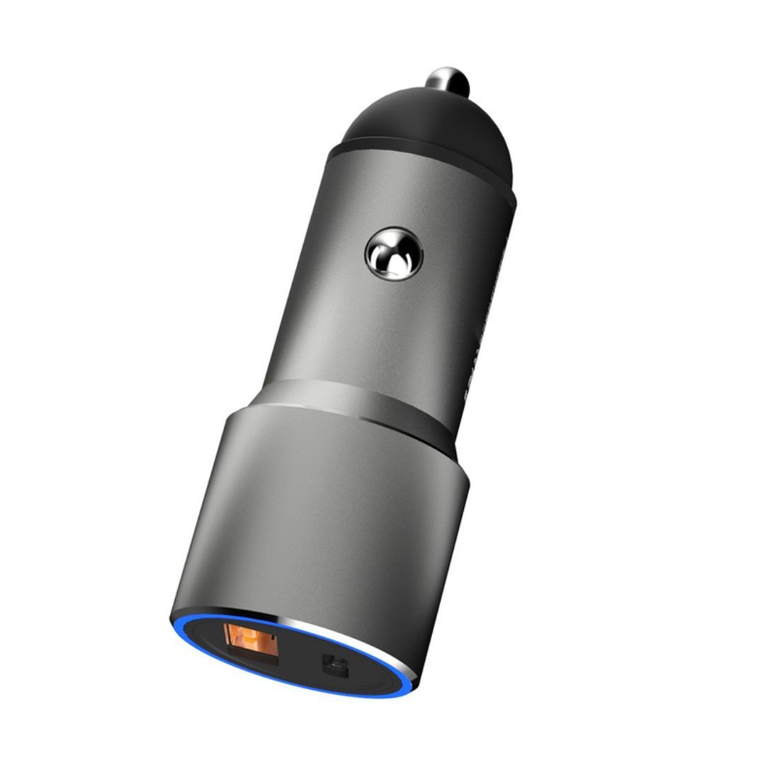 DUDAO R4PQ-S Dual Port Car Charger, PD20W, Black