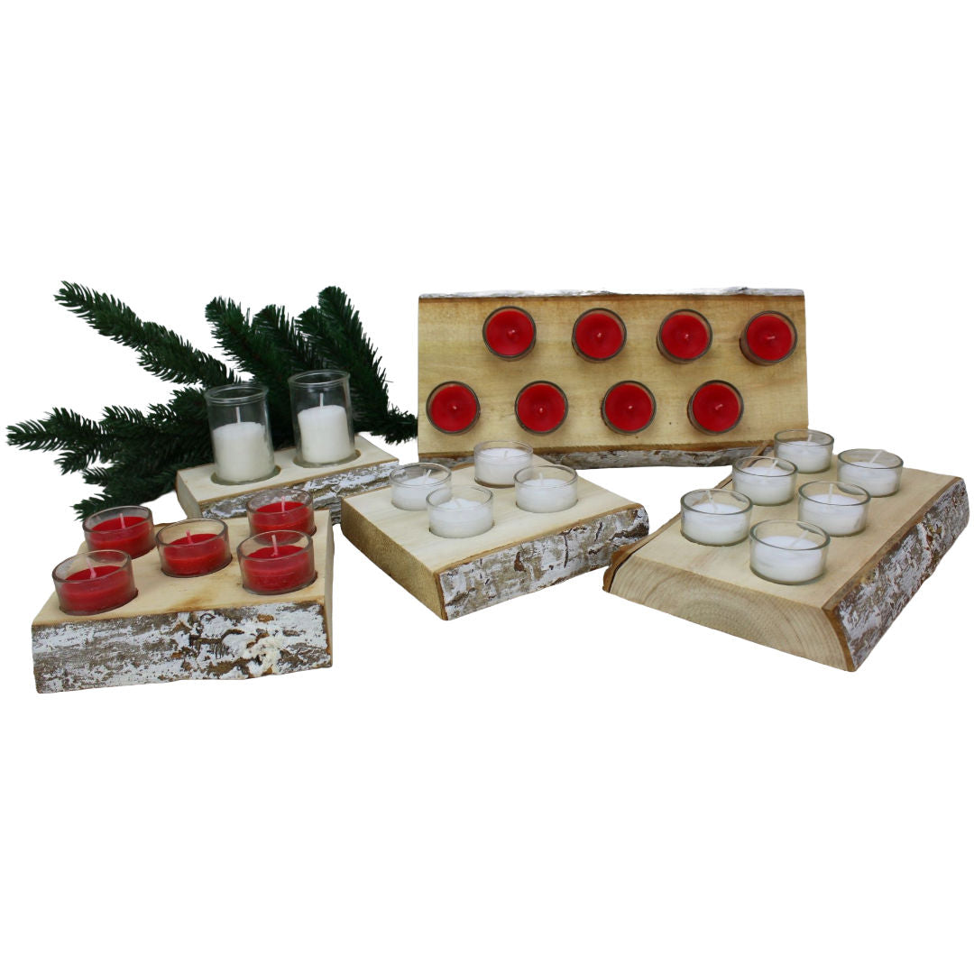 Citronella Antique White Indoor And Outdoor Set of 6 Filled Glass Tealights, 5x3.2cm, 6 Hrs