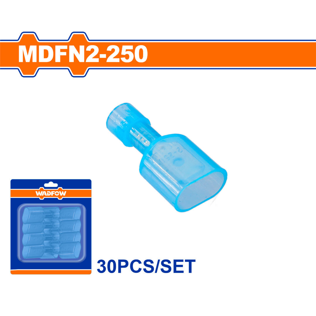 WADFOW Insulated Terminal Connector Sets, Brass + PA Electrical Crimp Terminals, 30 Pieces