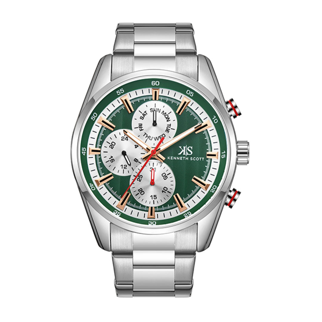 Kenneth Scott Men's Multi Function Watch, K24117 series