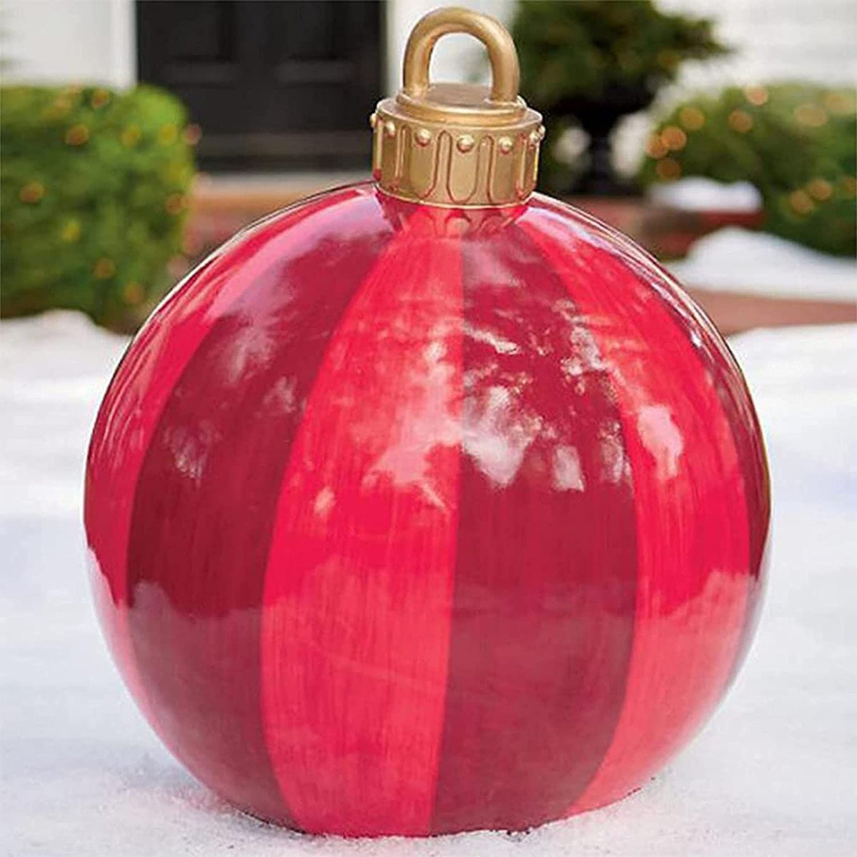 23.6 Inch Christmas Inflatable Decorated Ball Xmas Outdoor Ornament Holiday Decoration