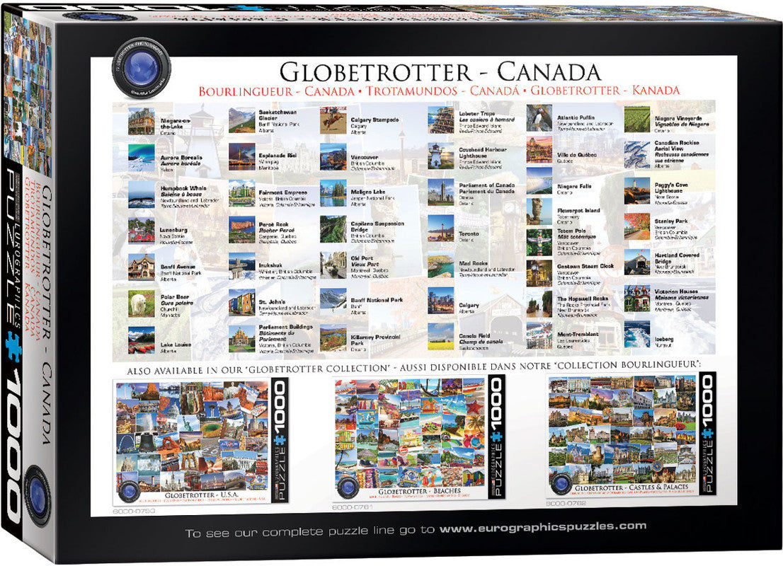 Globetrotter Canada 1000 Pieces Puzzle