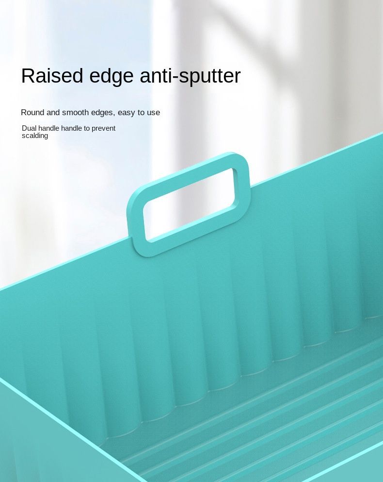 2Pcs Silicone Air Fryer Liner Reusable Rectangle Baking Tray With Handle