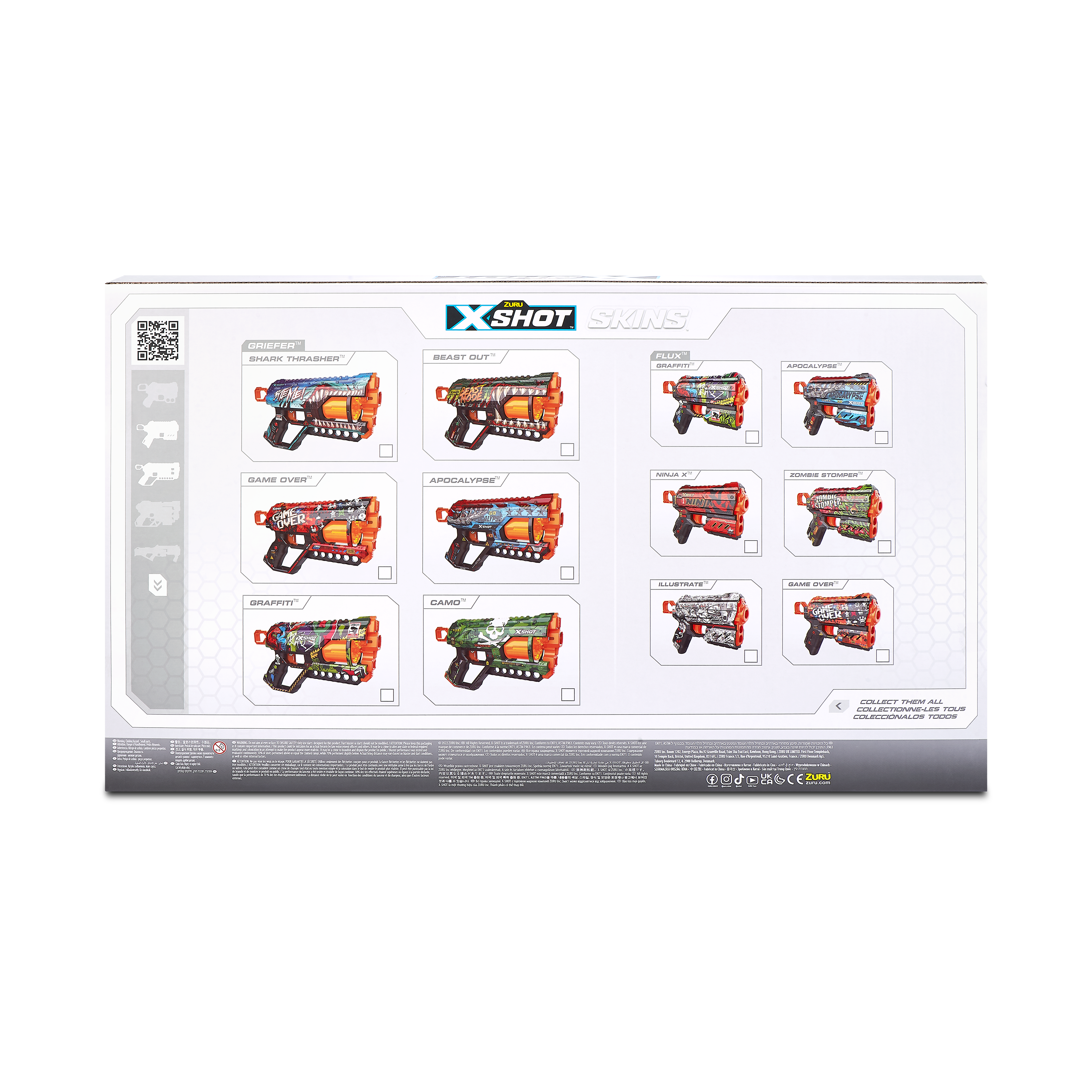 X-Shot Skins Combo Pack [2pk Griefer/2pk Flux]