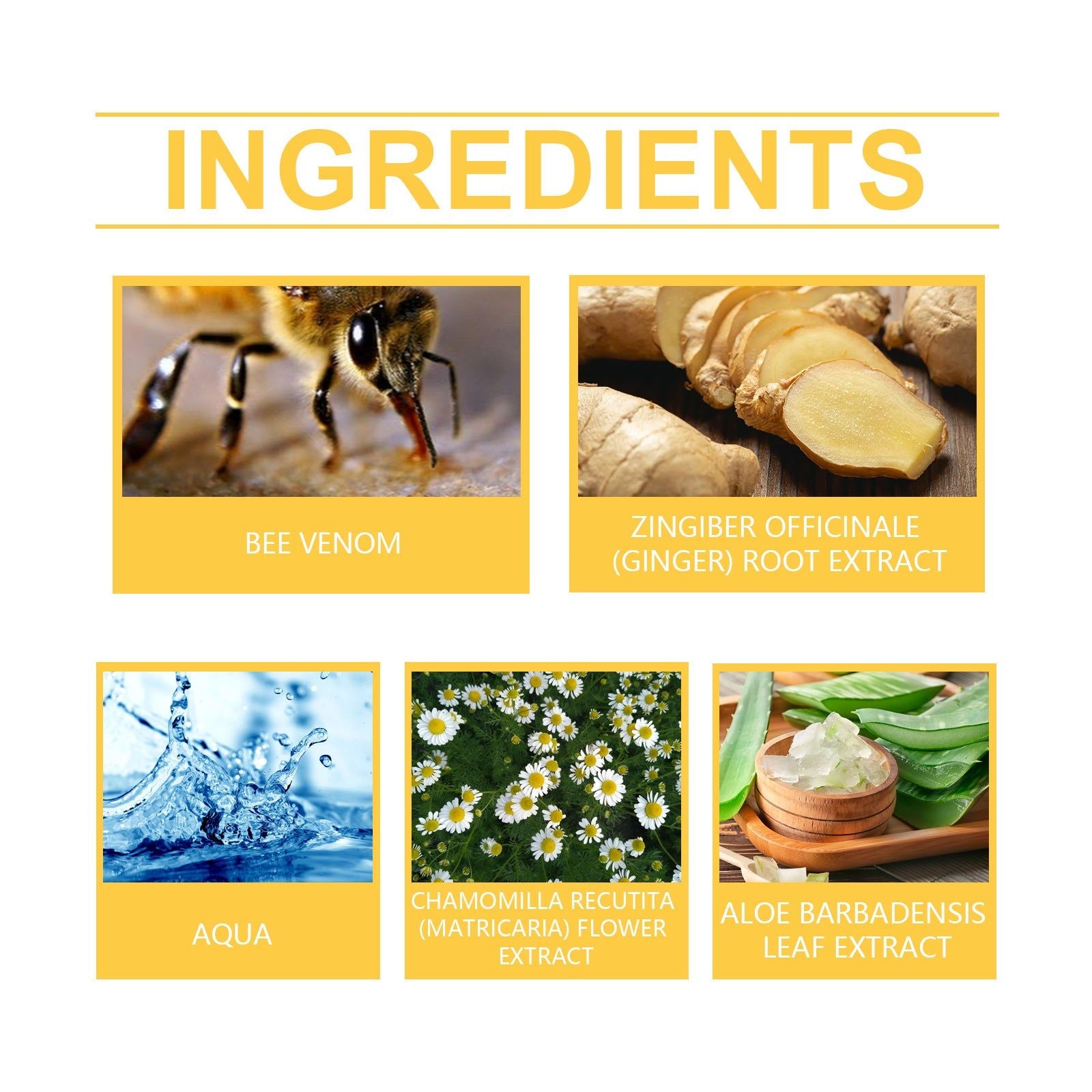 Bee Venom Neck and Back Care Cream, Anti-Aging, Skin Firming, Pain Relief, Sensitive Skin ,100g