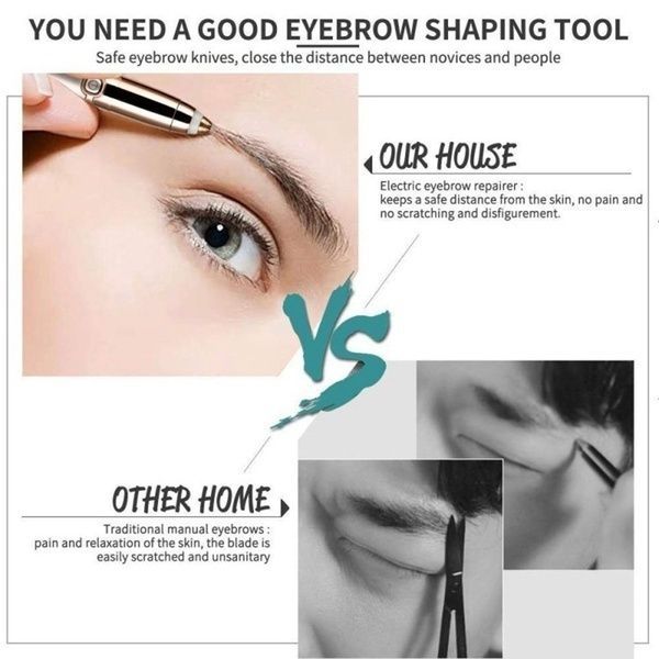 Electric Eyebrow Trimmer Automatic Painless Eyebrow Hair Remover For Women