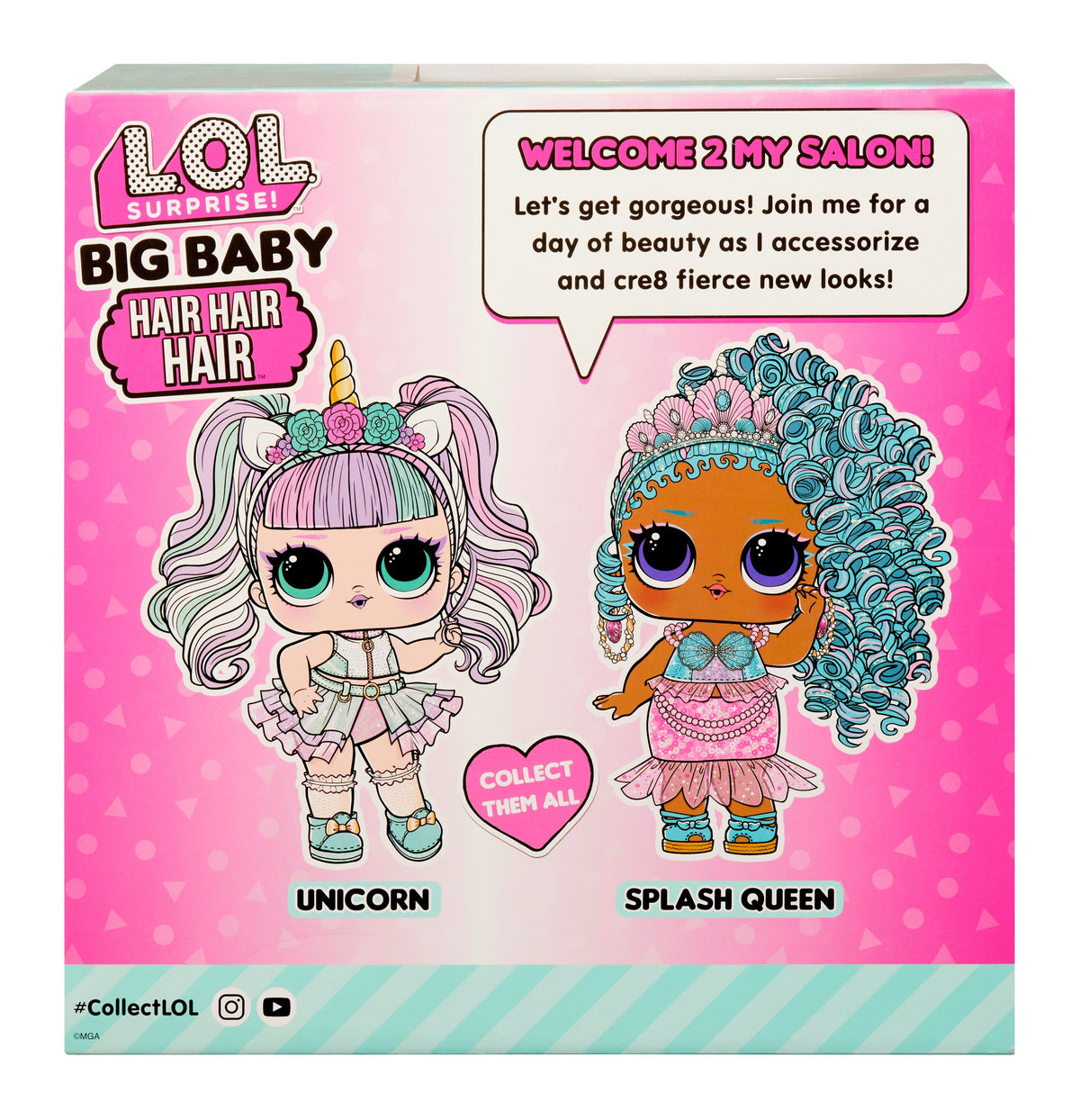 L.O.L. Surprise Big Baby Hair Doll - Splash Queen