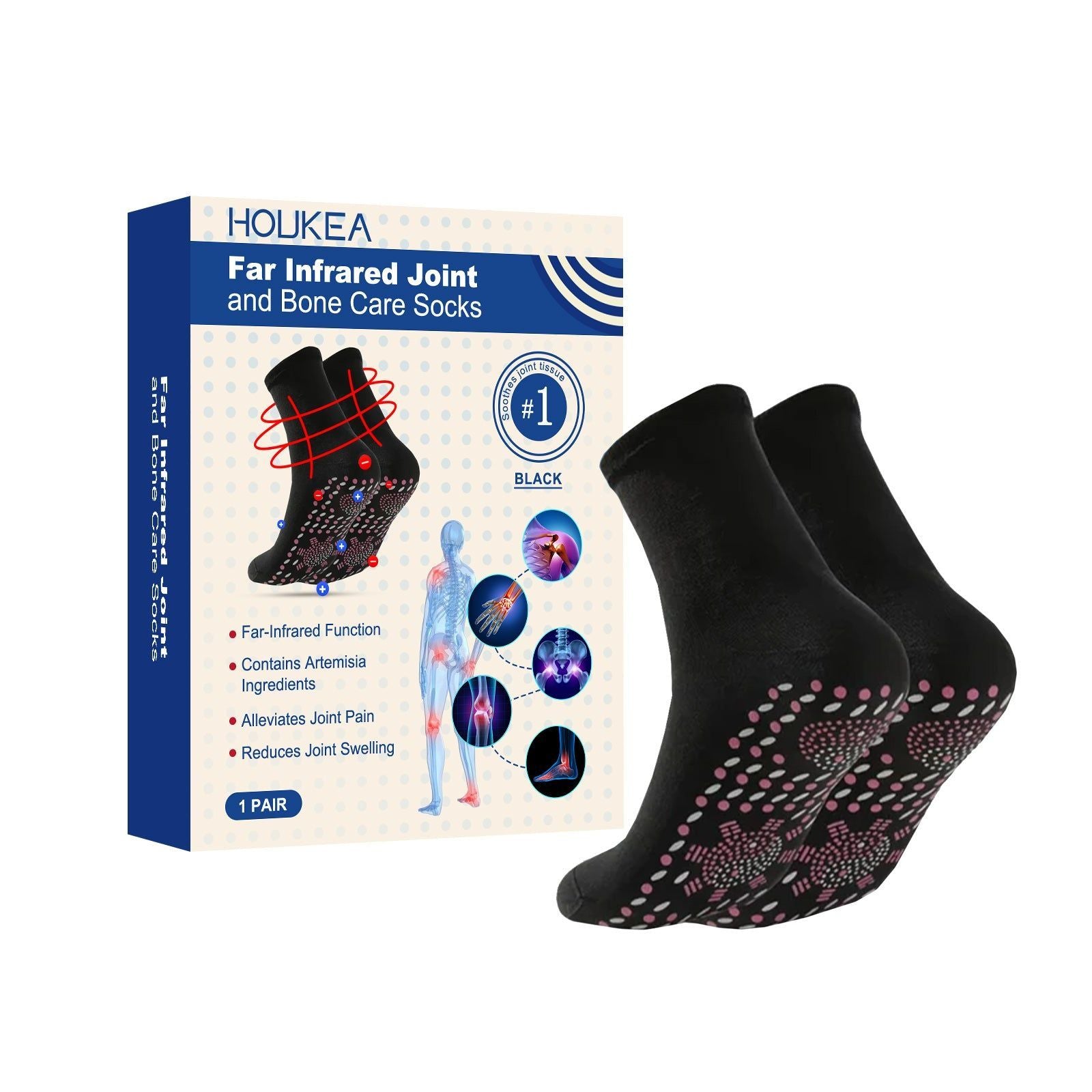 Premium Foot Care Socks for Joint Support, Pain Relief, and Muscle Recovery ,1 pair