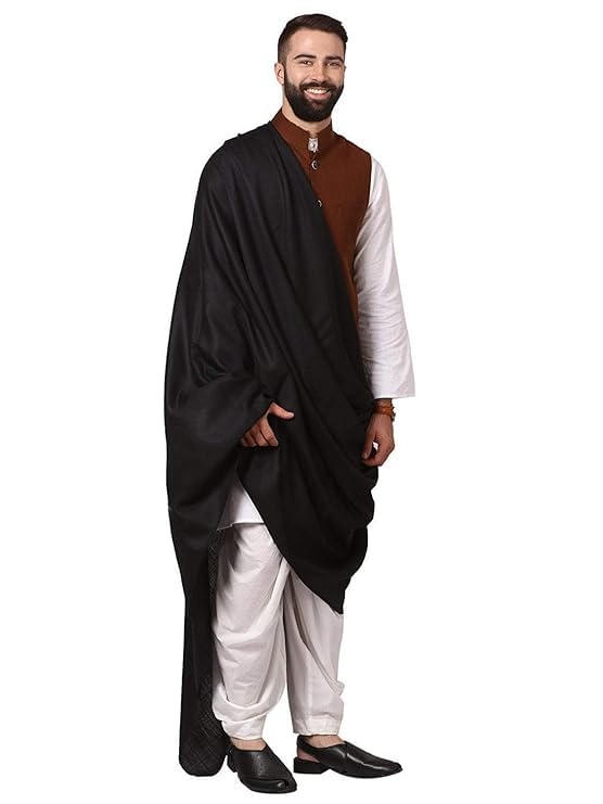 Mens Thick Count Blended Wool Shawl, Mens Lohi (full size)
