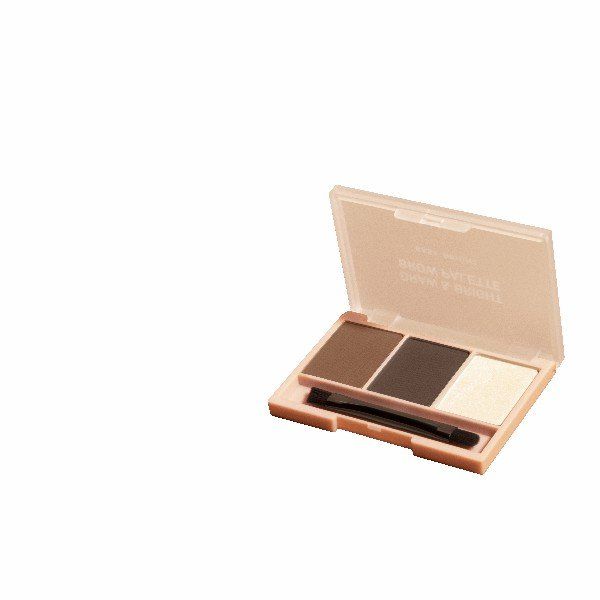 Draw & Bright Brow Palette 0.86g x 3Colors Baby Bright (M) #02 Medium Brown