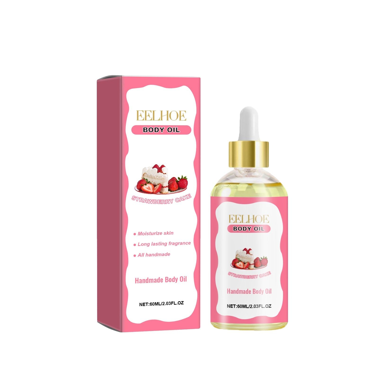 Handmade Body Oil for Skin Beauty, Moisturizes, Lightens, Smooths, Relaxing ,60ml