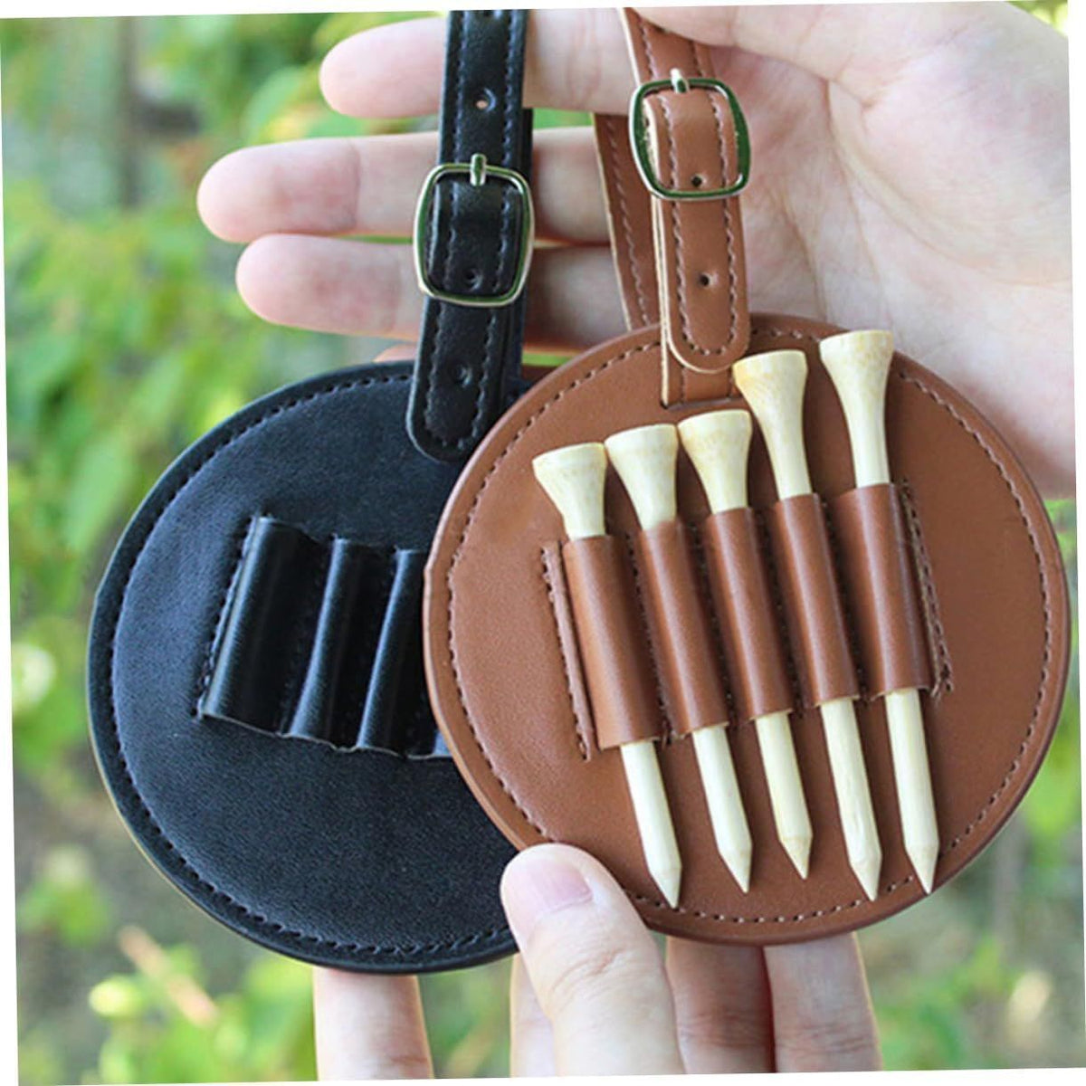 Golf Tee Holder Golf Tees Carry Pouch Bag Golf Training Equipment