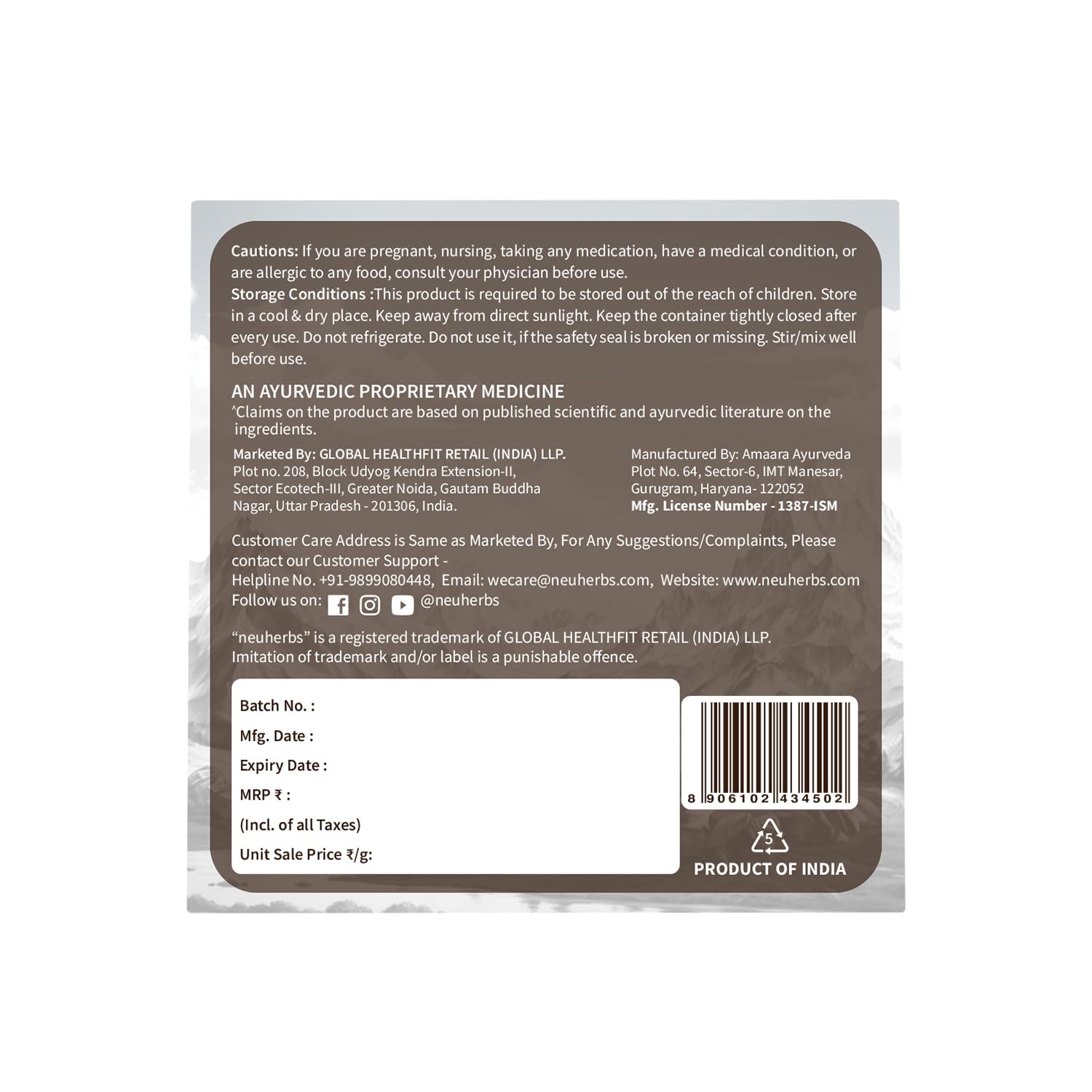 Neuherbs Shilajit Gold Ultra Resin - 20g