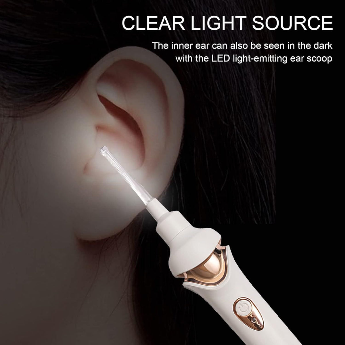 Ear Spoon Set Electric Ear Spoon With Lighting Mode Ear Wax Pick Cleaner