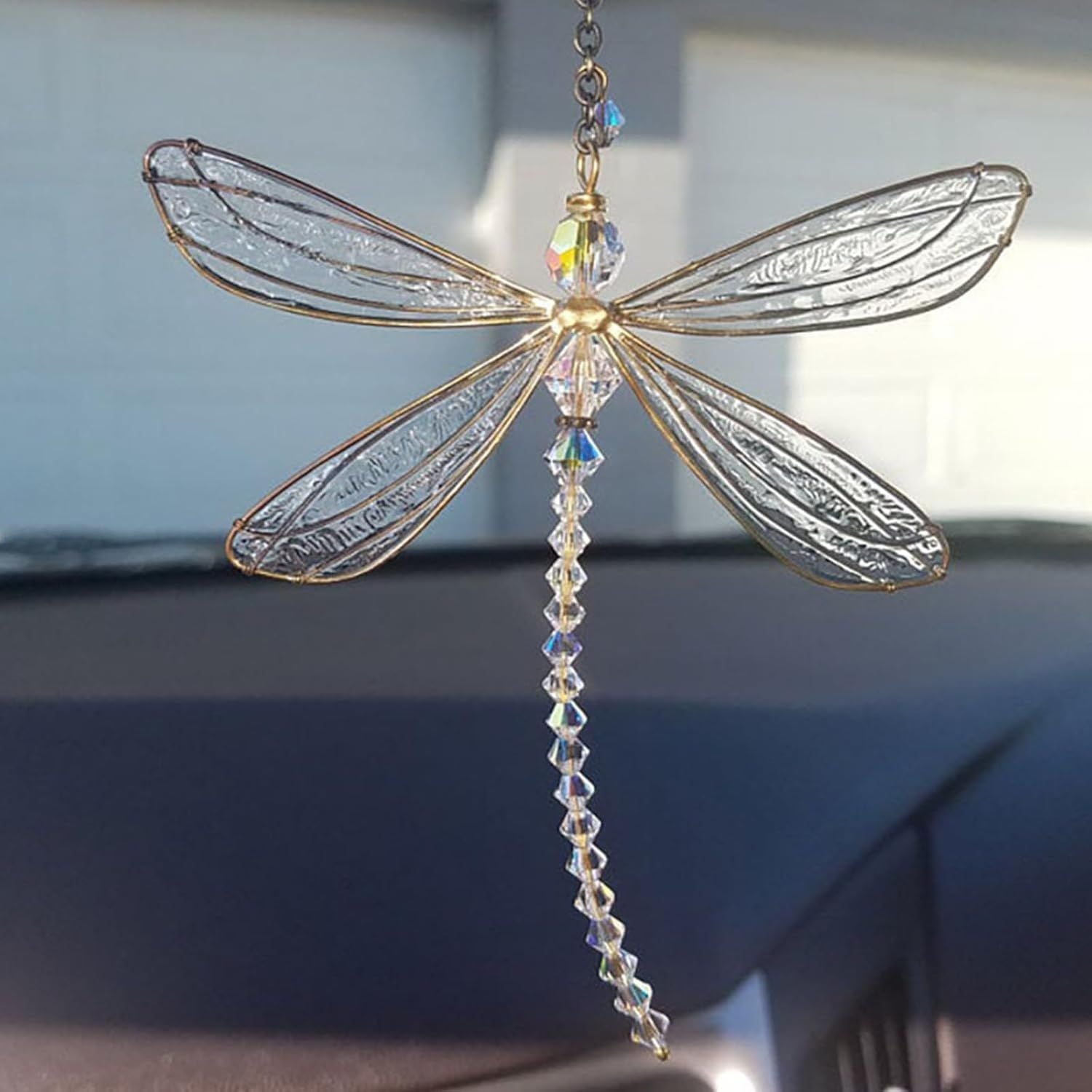 Dragonfly Suncatcher Crystals Sun Catcher Hanging Charm Window Decoration