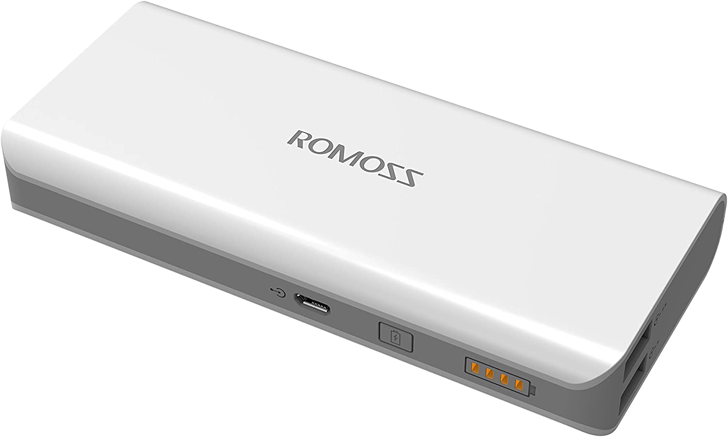 حزمة ROMOSS SOLO4 1+1 8000 mAh Powerbank - أبيض