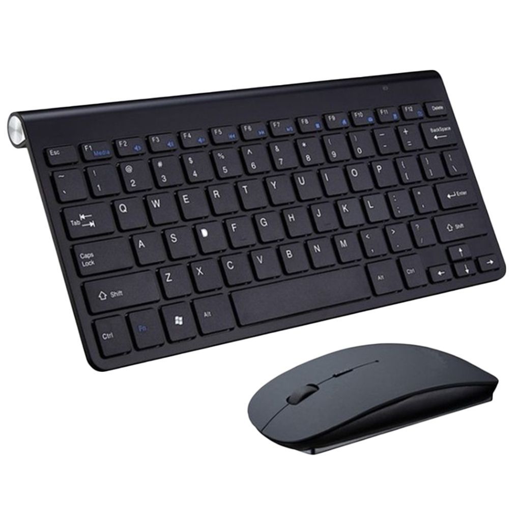 Mini Wireless Keyboard And Mouse Set Mute Key Caps Multimedia Keyboard For PC Lapto