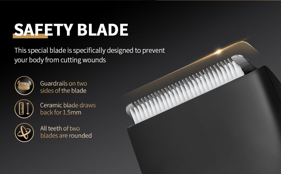 Waterproof Body Hair Trimmer for Men