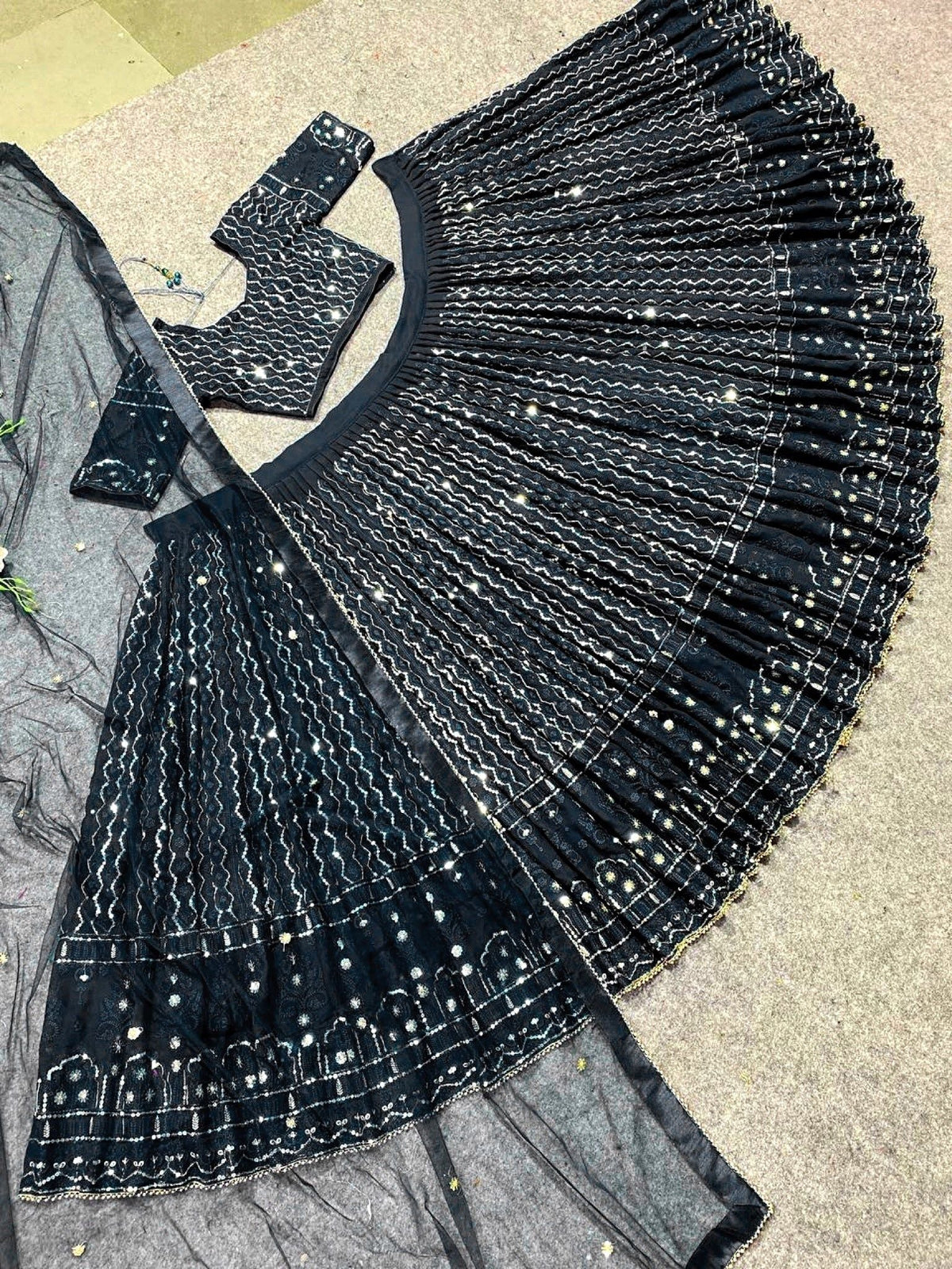 Fab Zone Designer Party Wear Lehenga Choli With Embroidery & Sequence work