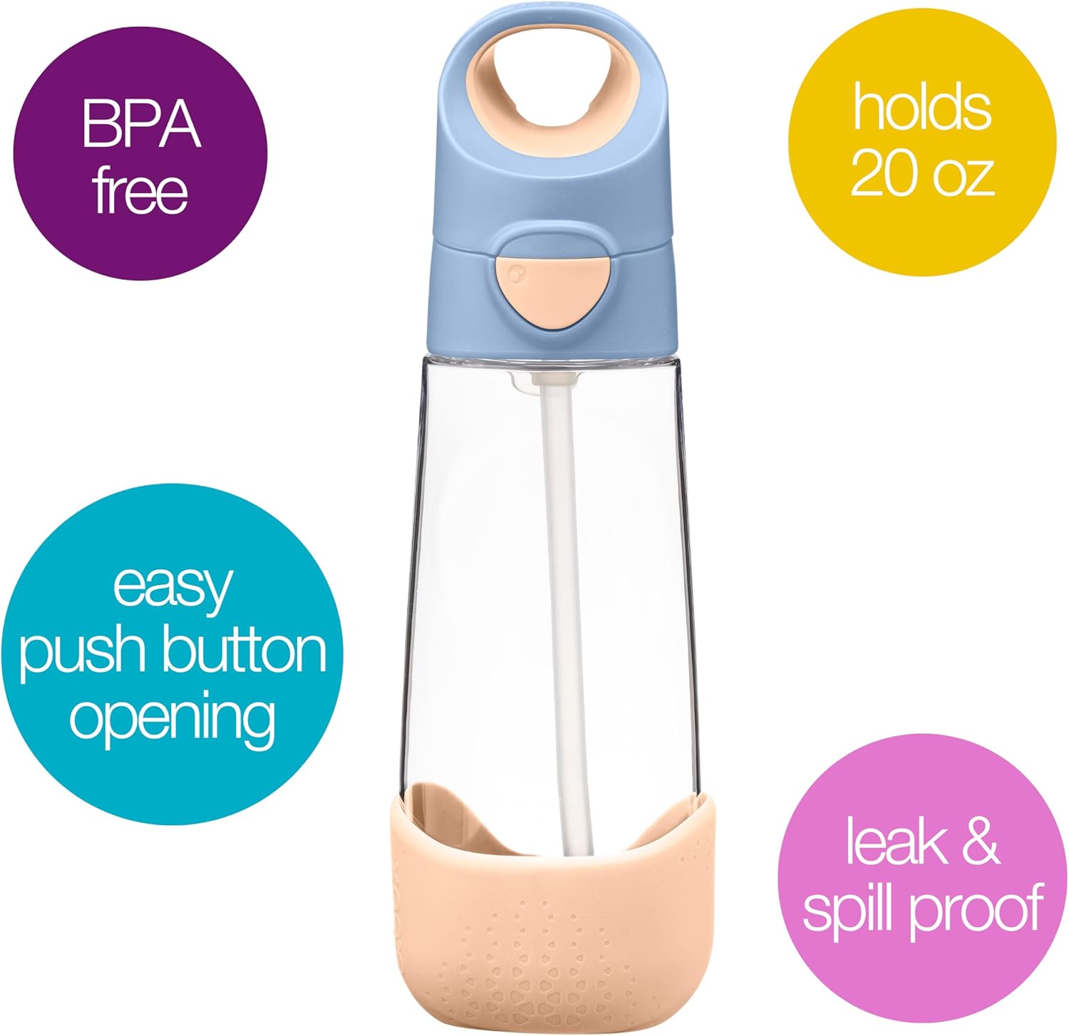 b.box Tritan™ Drink Bottle 600ml – Feeling Peachy