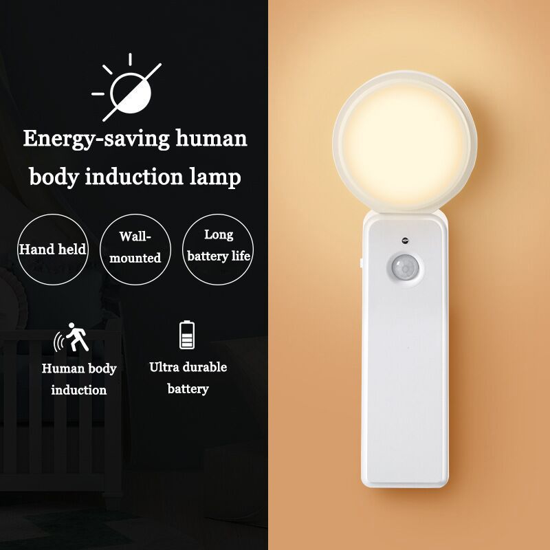 Motion Sensor Lamp Wireless Night Light LED Detection Lamp Free Installation Table Light