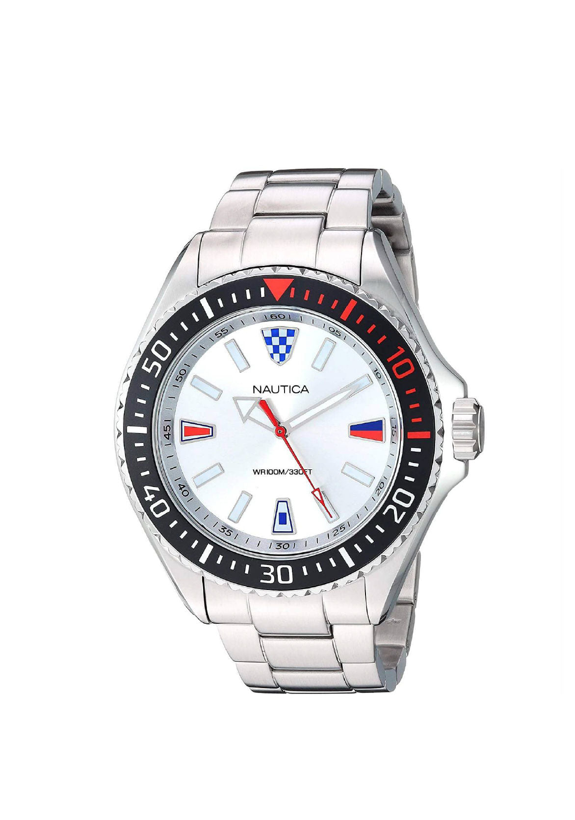 Nautica watch - GNT 3H SS SILV NAPCPS905