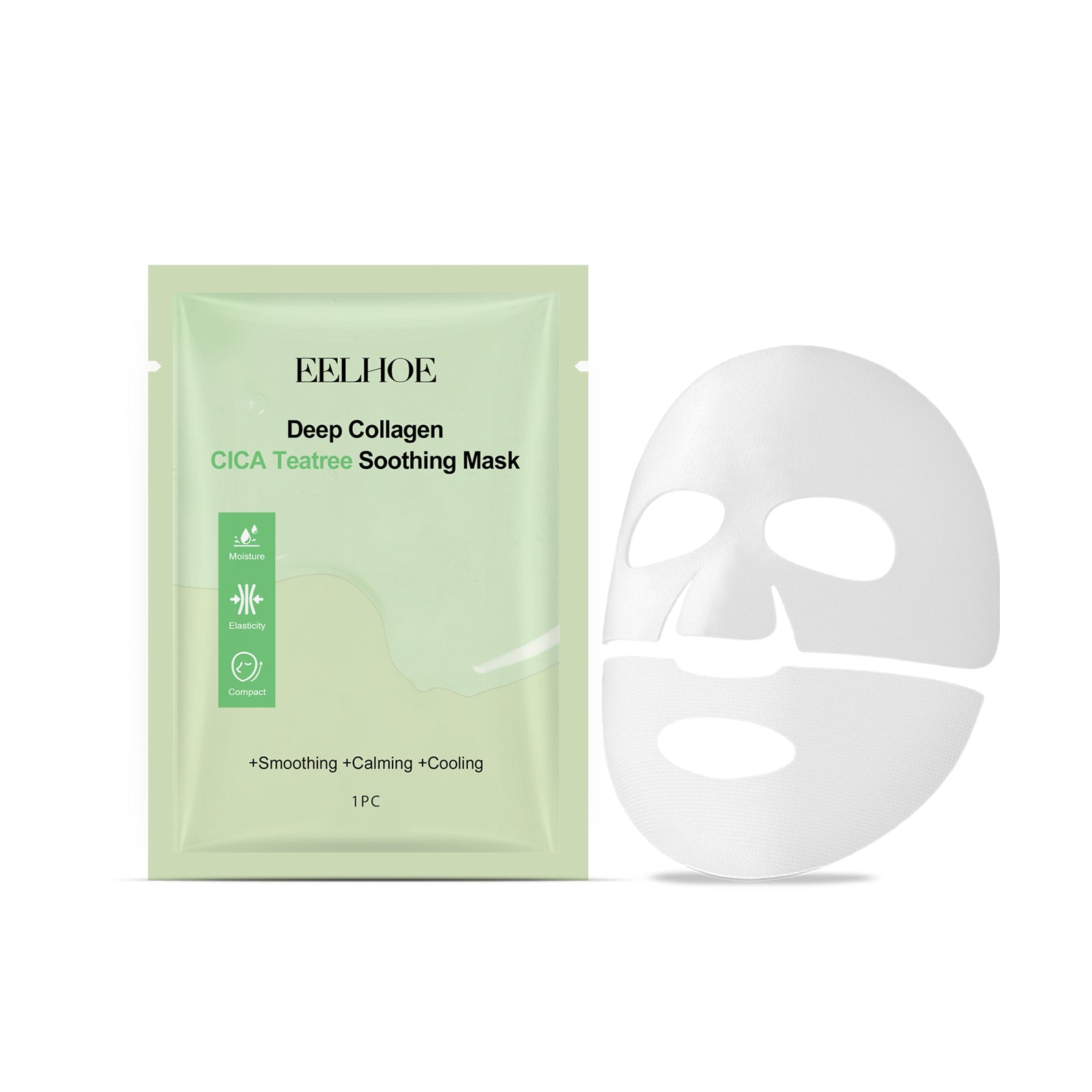 Collagen Tea Tree Skin Care Mask, Hydrating, Brightening, Anti-Aging, Moisturizing, Radiant Skin ,1pcs