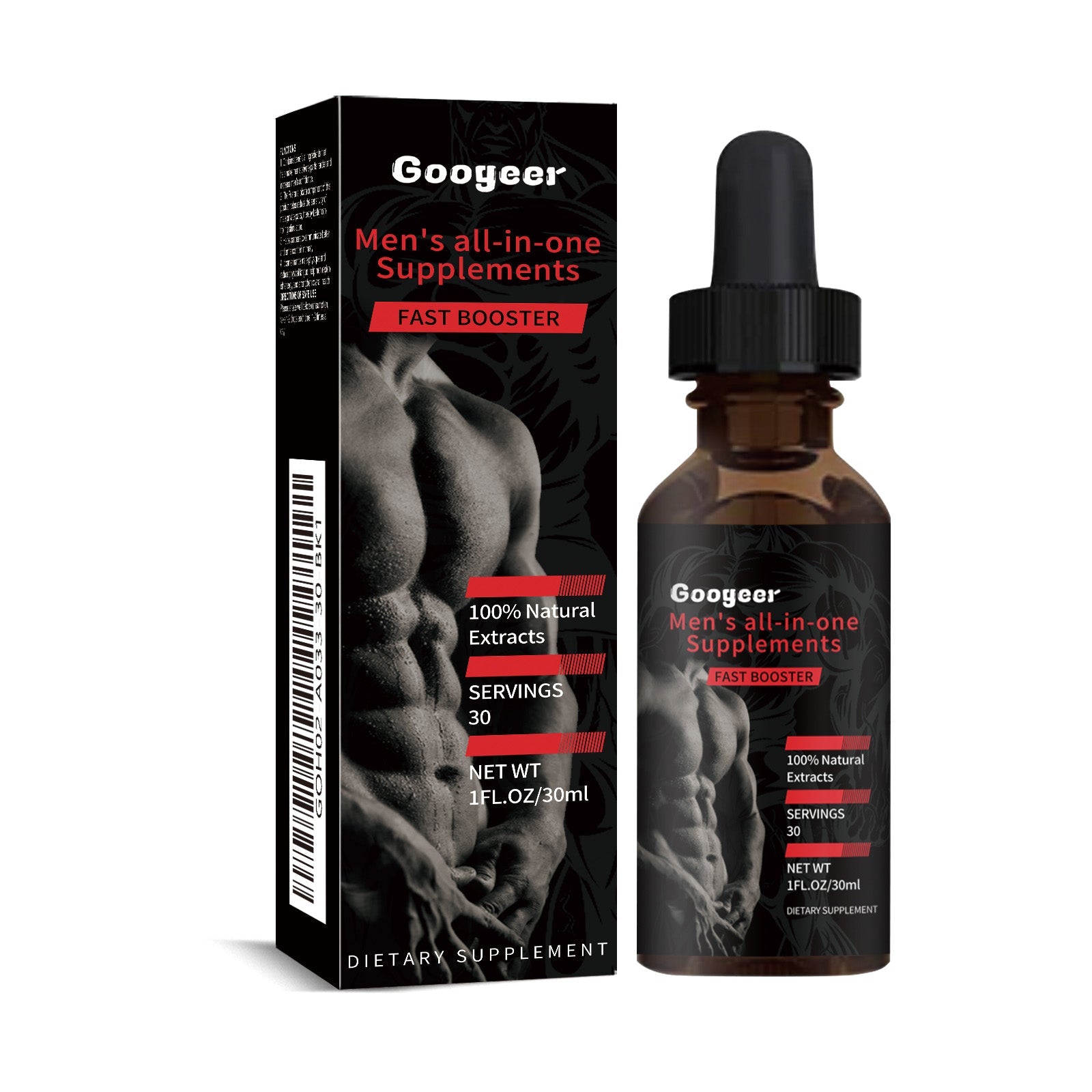 Boost Vitality and Endurance with Men's All-In-One Body Care Supplement, Enhance Energy and Performance ,30ml
