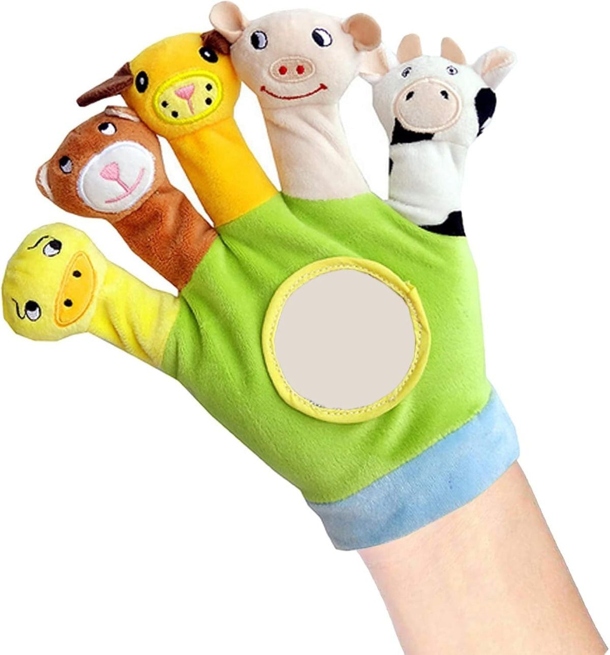 Educational Puppets Toy Glove Cartoon Animal Finger Baby Soft Dolls Toys