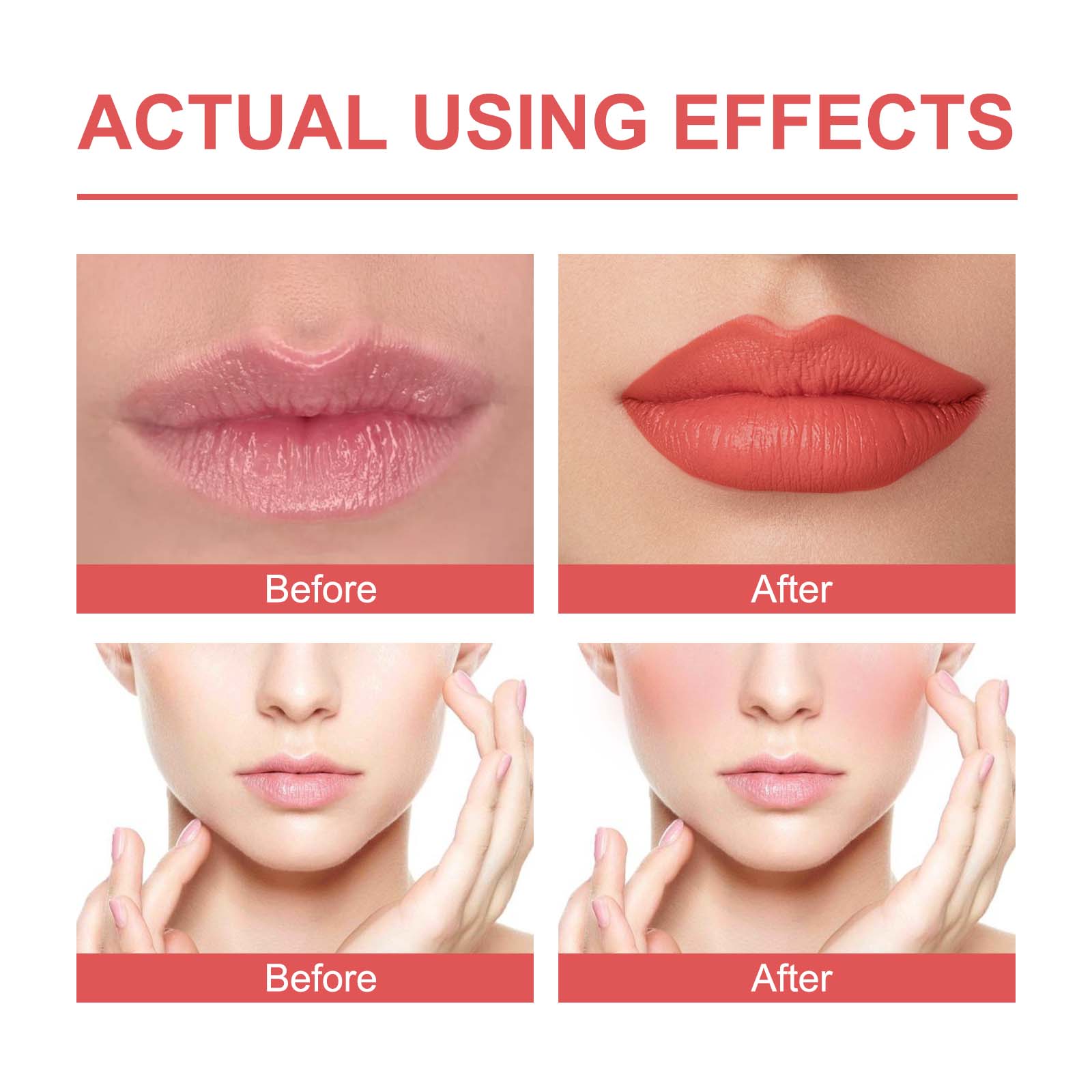 Blush Lip Gloss Cream, Multi-Functional, Hydrating, Trendy Makeup, Glow ,7g