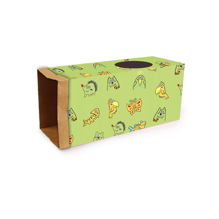 All For Paws Catoon Kraft Paper Tunnel