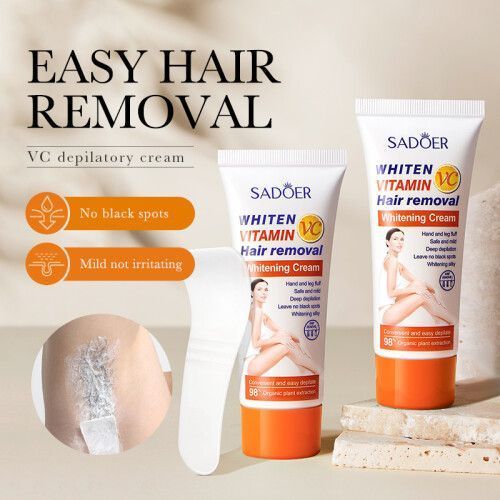 Vitamin C Hair Removal Cream, Non-Irritating and No Residue