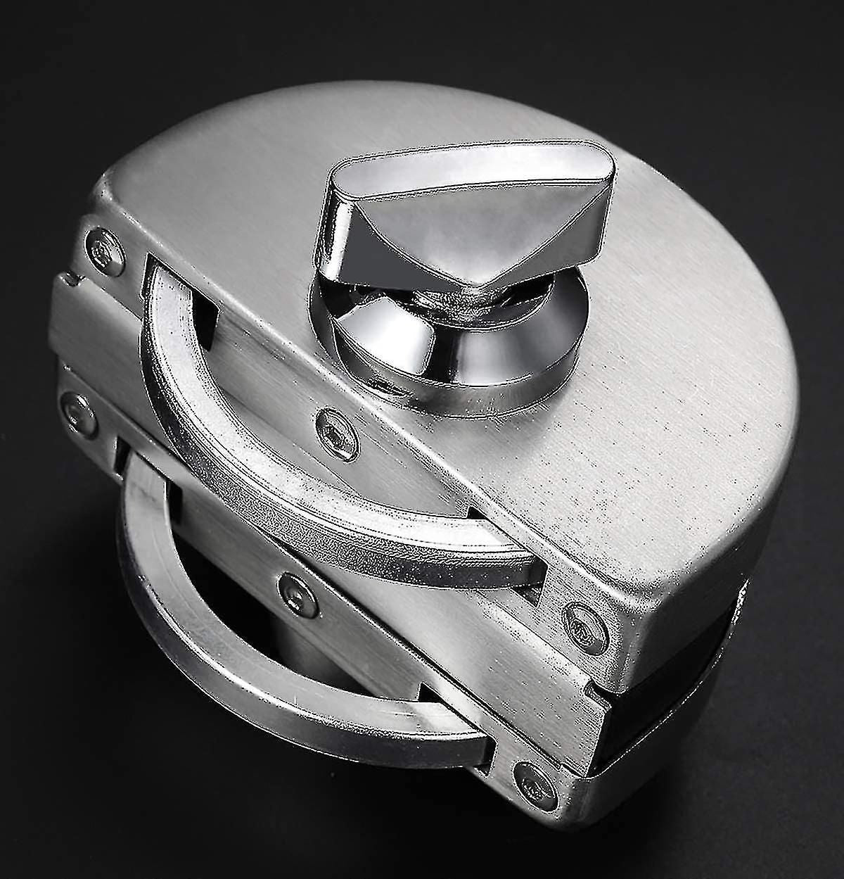 No Drill Stainless Steel Sliding Glass Door Lock With 3 Copper Keys