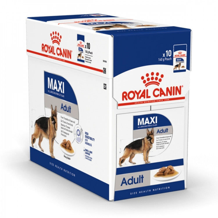 Royal Canin Size Health Nutrition Maxi Adult - 10 Wet Food Pouches