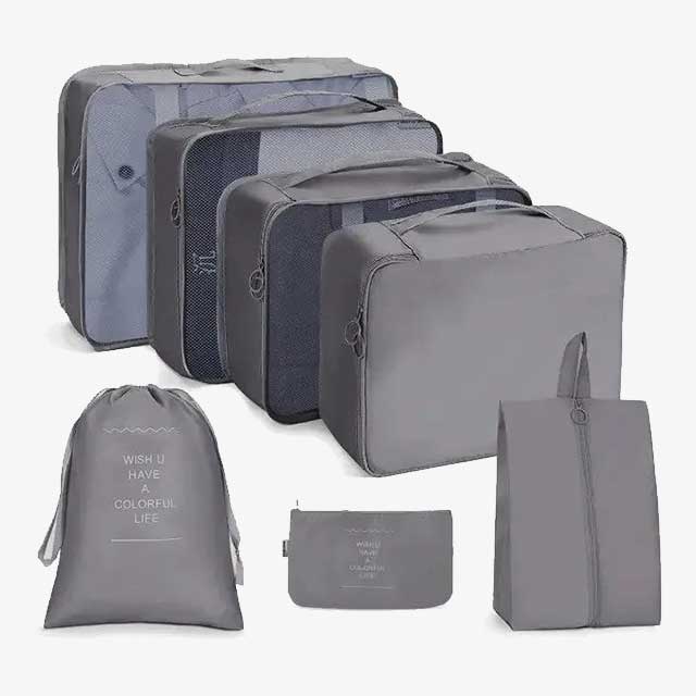 7-Piece Set Portable Luggage Organizer – Travel Storage Bags for Efficient Packing & Organization