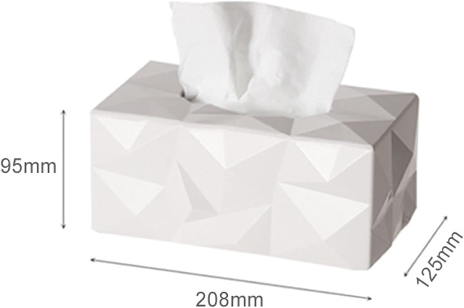 Desktop Tissue Box Creative Geometric Shape Drawing Paper Box Decorative Tissue Holder